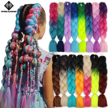 Load image into Gallery viewer, Spring sunshine 24 inch Jumbo Braids Long