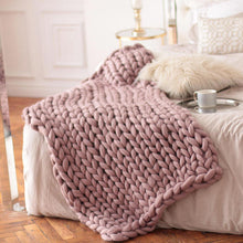 Load image into Gallery viewer, Handmade Chunky Knit Blanket
