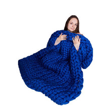 Load image into Gallery viewer, Handmade Chunky Knit Blanket
